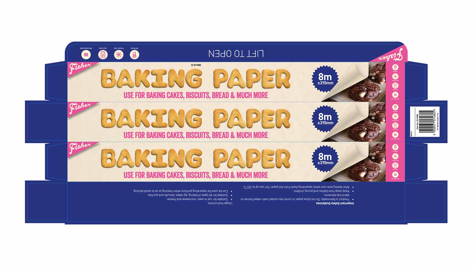 Creative 23 FMCG Fisher Baking Paper Packaging