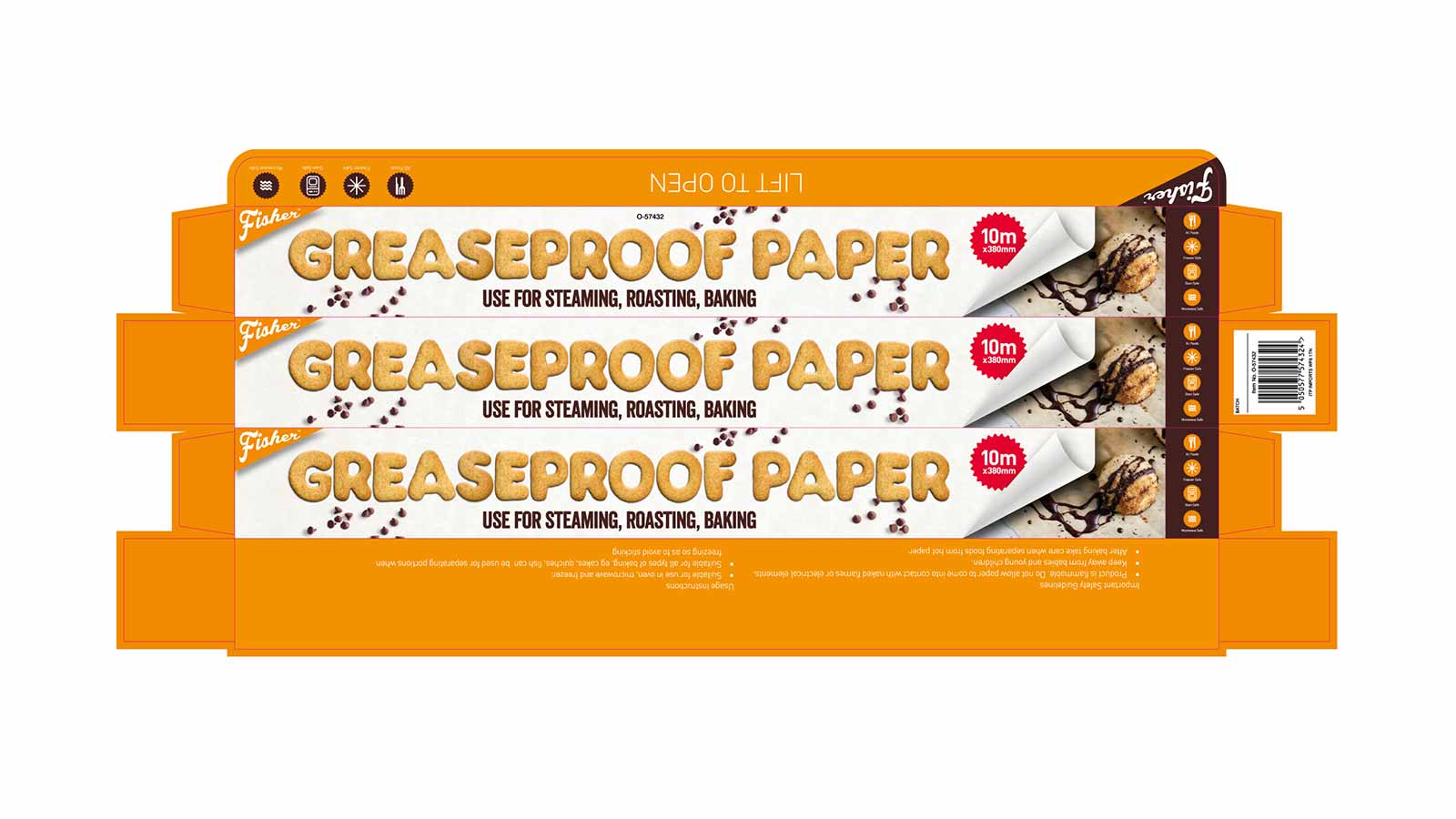 Creative 23 FMCG Fisher Greaseproof Paper Packaging