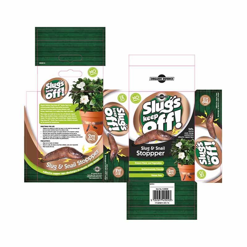 Creative 23 FMCG Slugs Keep Off Packaging