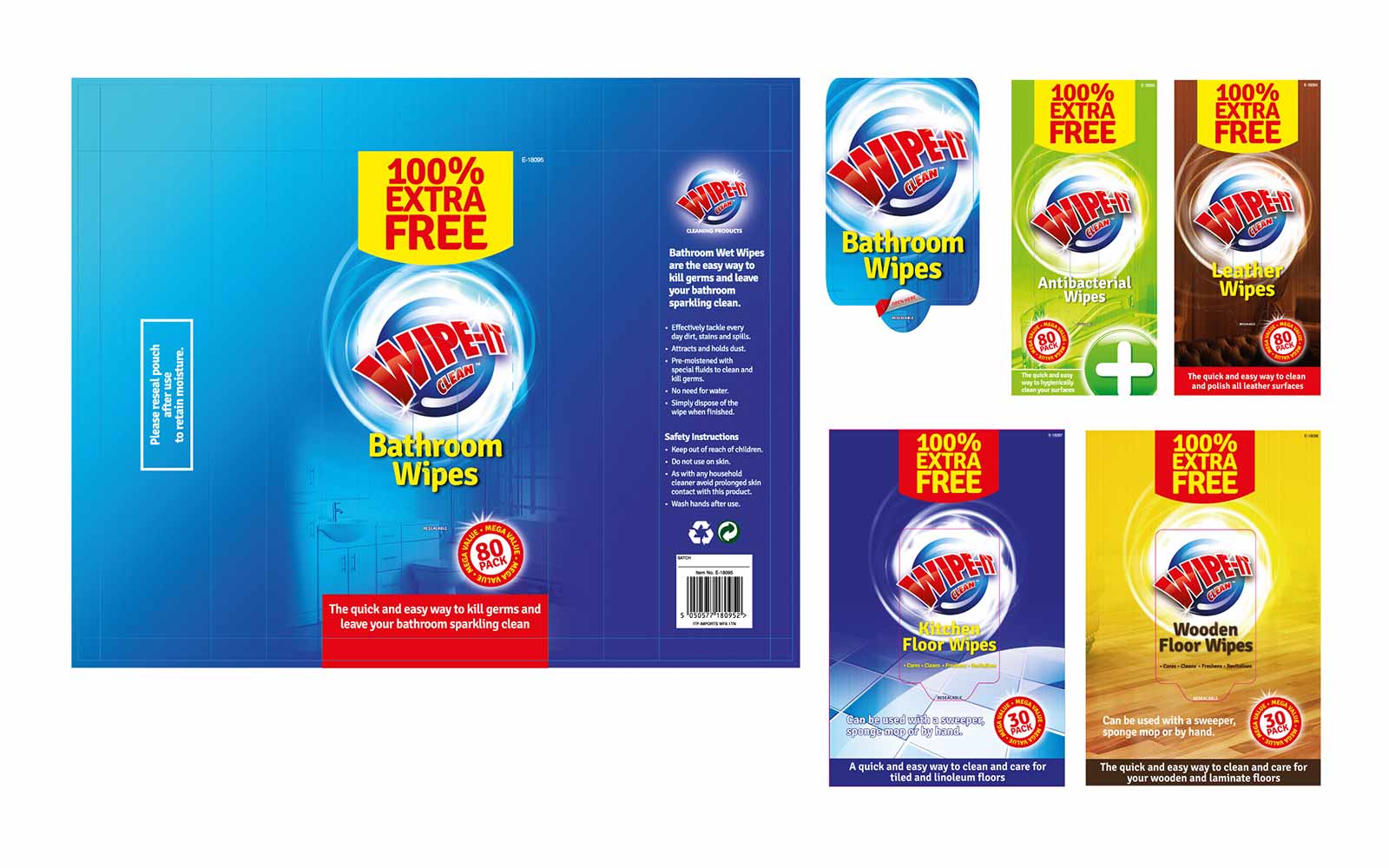 Creative 23 FMCG Wipe-it Clean Packaging