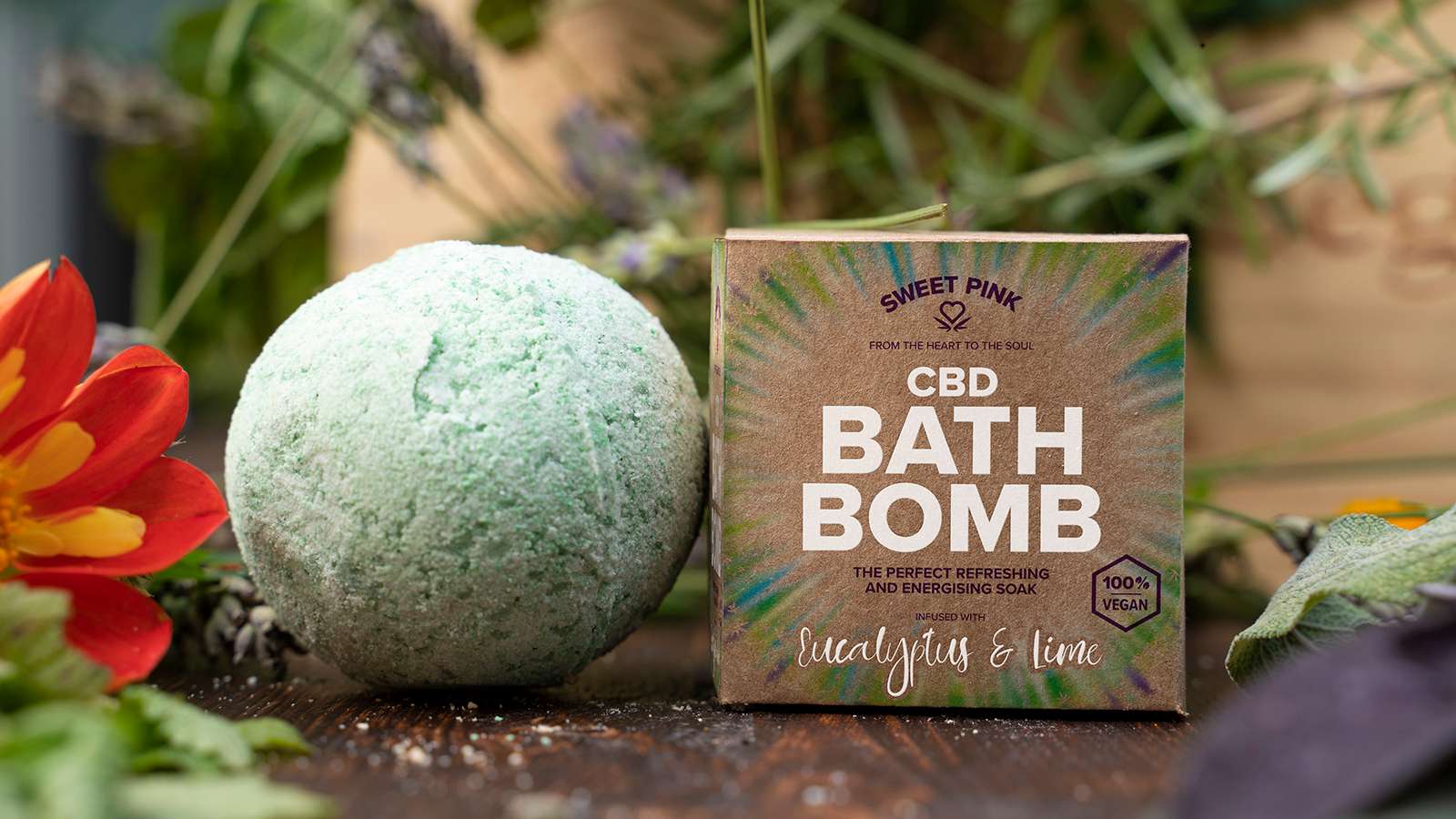 Creative 23 Sweet Pink CBD Bath Bomb Packaging